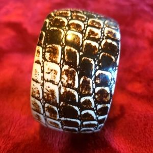 Alligator Print Bangle